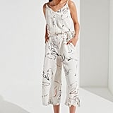 eleanor plunging denim jumpsuit