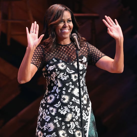 Michelle Obama Wears Self-Portrait Dress September 2016