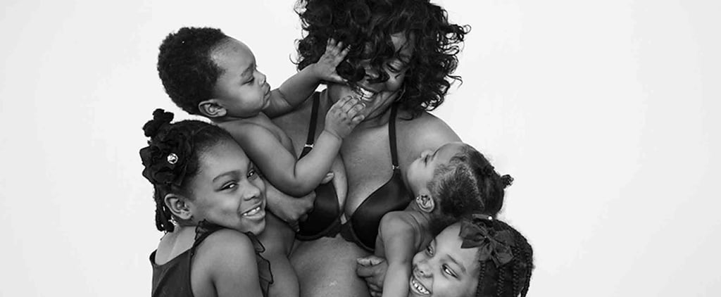 Black-and-White Postpartum Body Photos