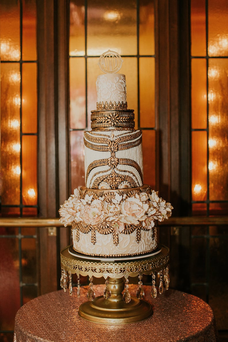Elegant Gold Cake
