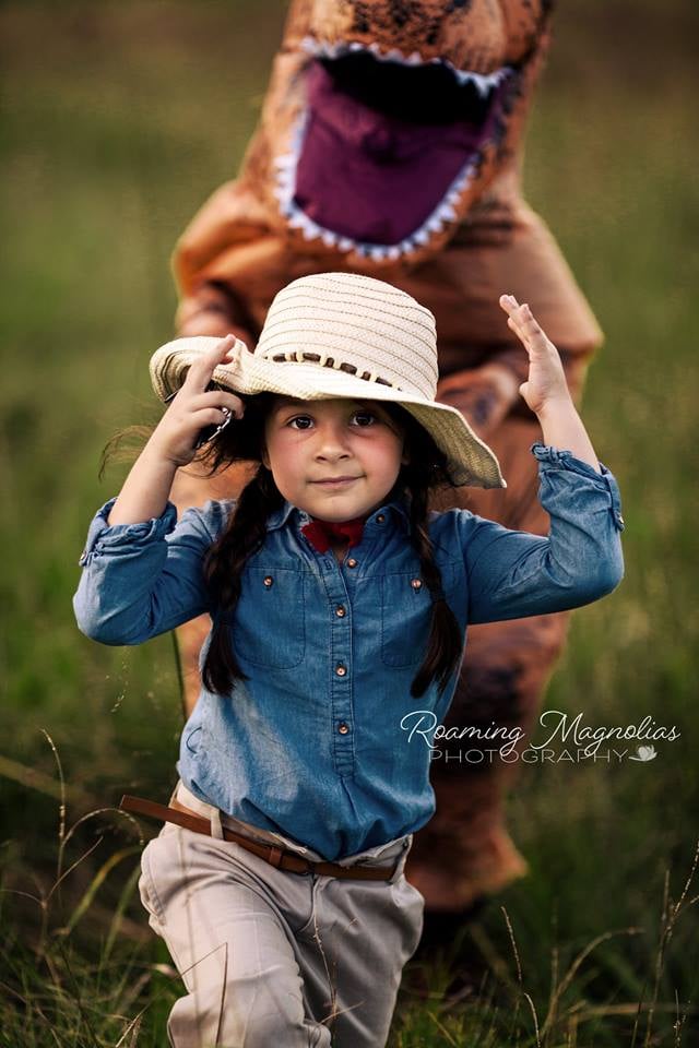photo Kid Dinosaur Photoshoot mom has dinosaur photo shoot for son