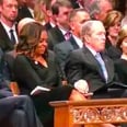 Watch George W. Bush Sneak Some Candy to Michelle Obama During John McCain's Funeral