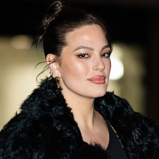 Ashley Graham Wears Dramatic Thigh-High Slit Dress | Photos