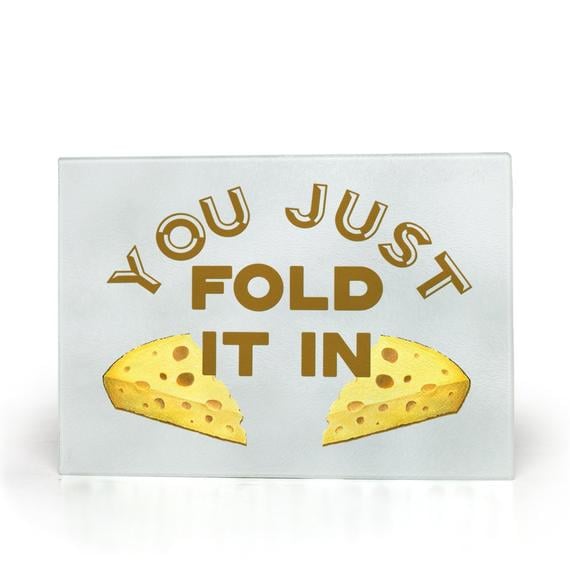 You Just Fold It In Glass Cutting Board