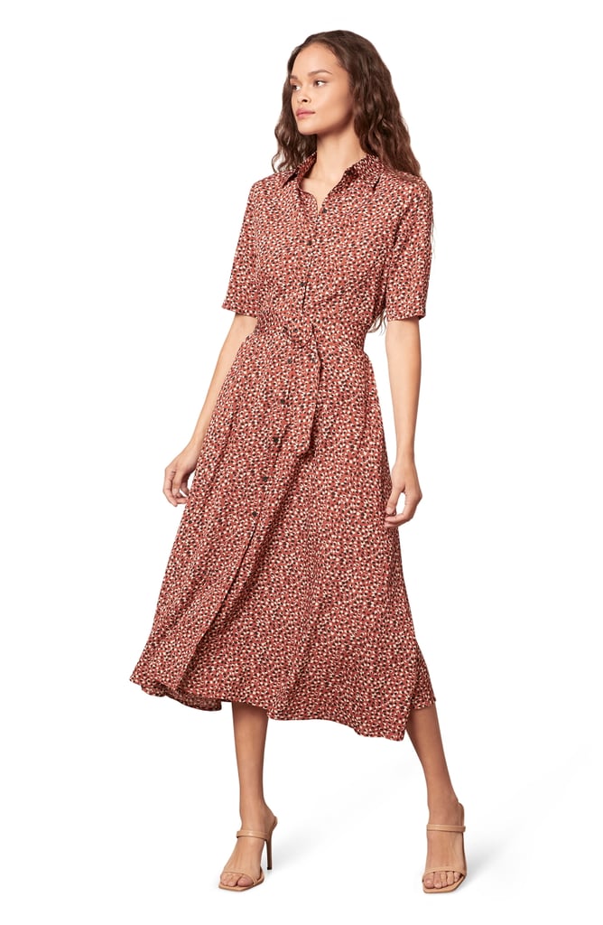 BB Dakota Confetti Print Midi Shirtdress