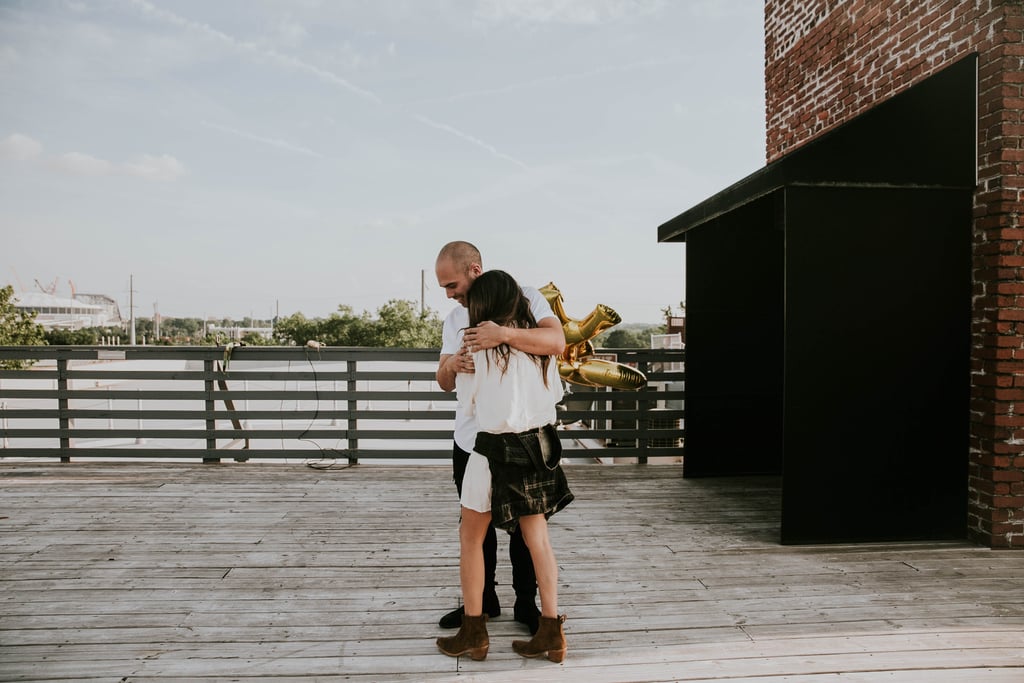 Rooftop Proposal in Atlanta