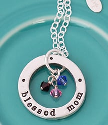 "Blessed Mom" necklace