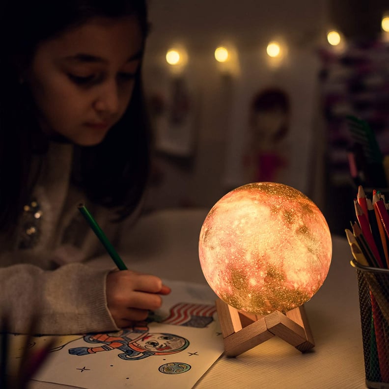 Affordable Gift For 9-Year-Old: 3D Galaxy Moon Lamp