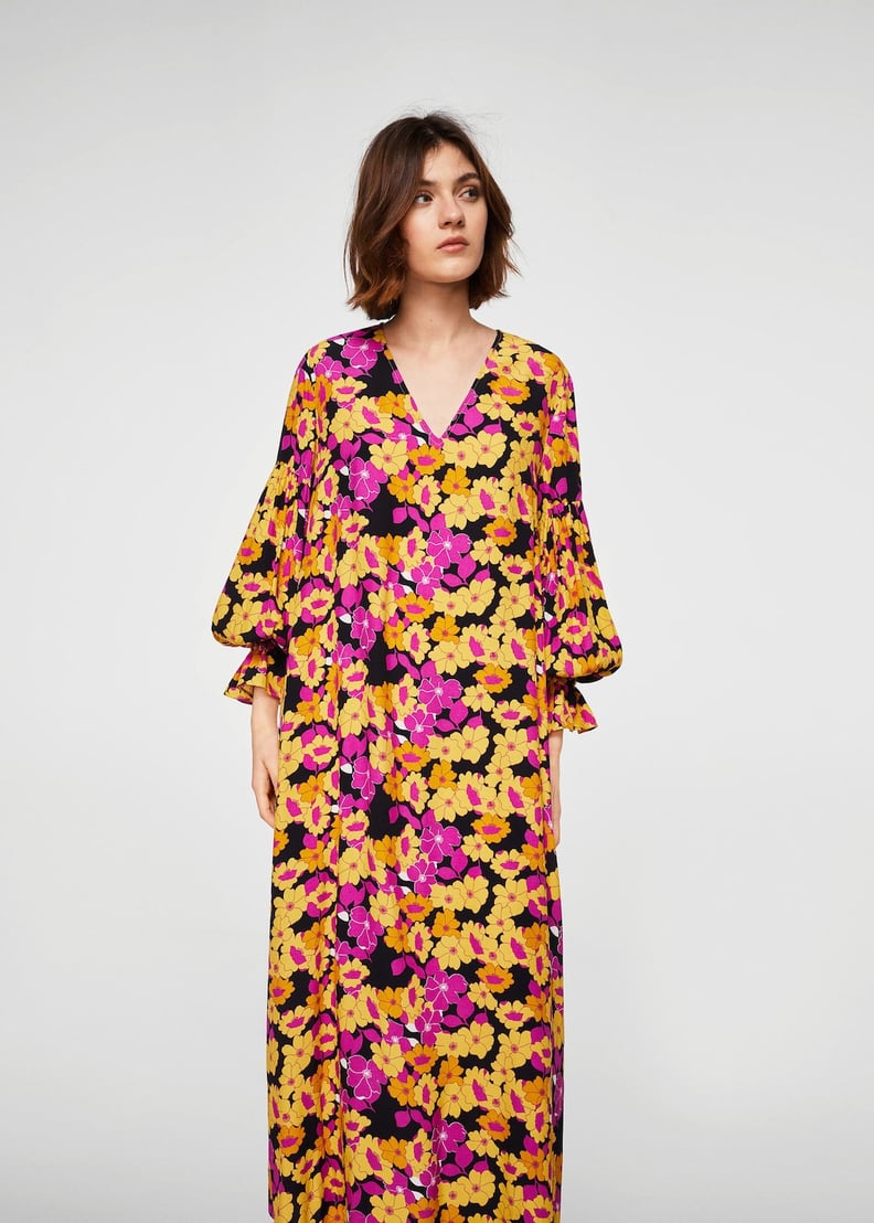 Mango Floral Print Dress