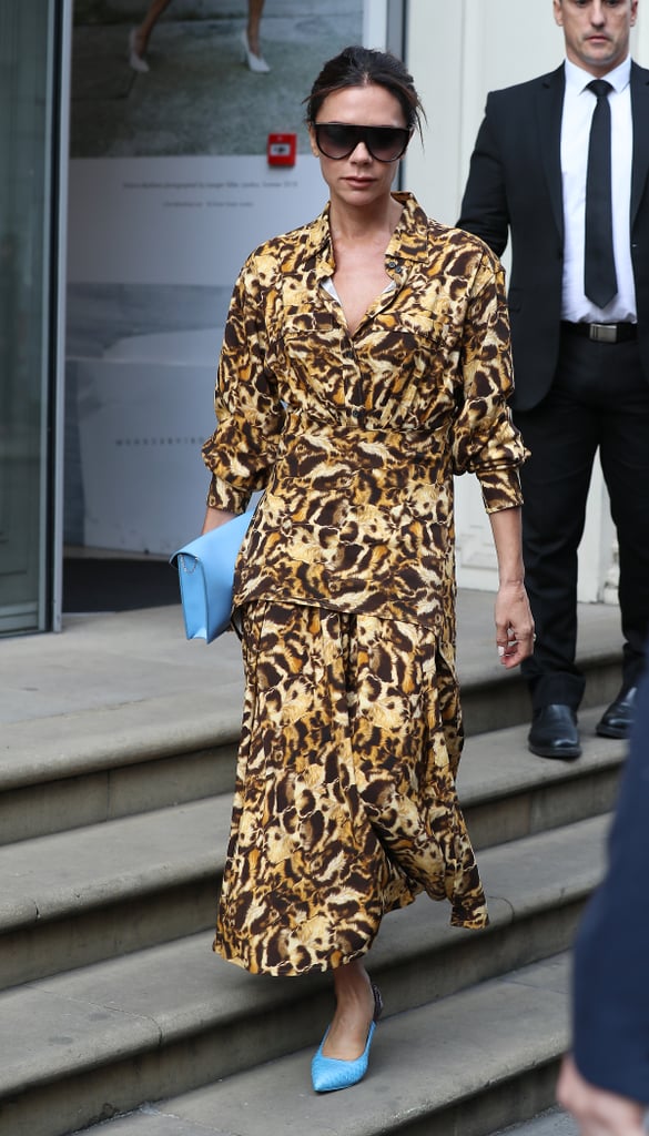 Victoria Beckham's Leopard-Print Dress September 2018