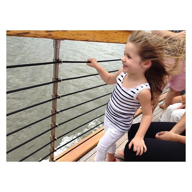 Harper Smith took in the sights during a boat ride around NYC. 
Source: Instagram user tathiessen