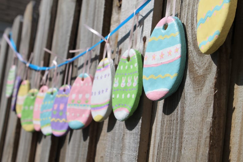 Salt Dough Easter Egg Garland