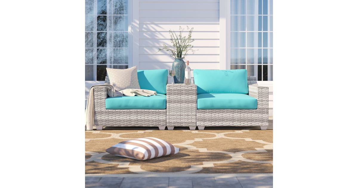 Falmouth 3 piece rattan on sale seating group with cushions