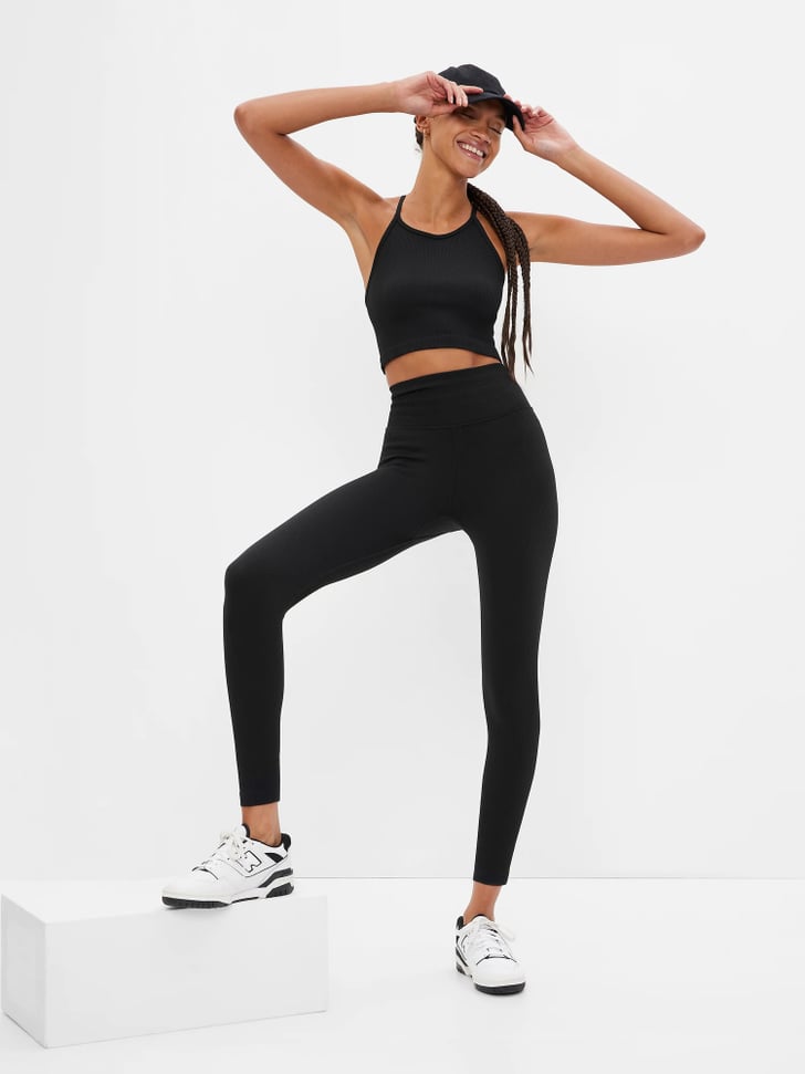 Loruna Seamless Legging with Cutouts and Stripes  Black  Babes  Barbells  Fitness