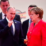 Angela Merkel Rolls Eyes Putin,