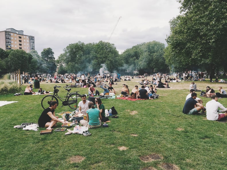 Hang out in the park with friends.