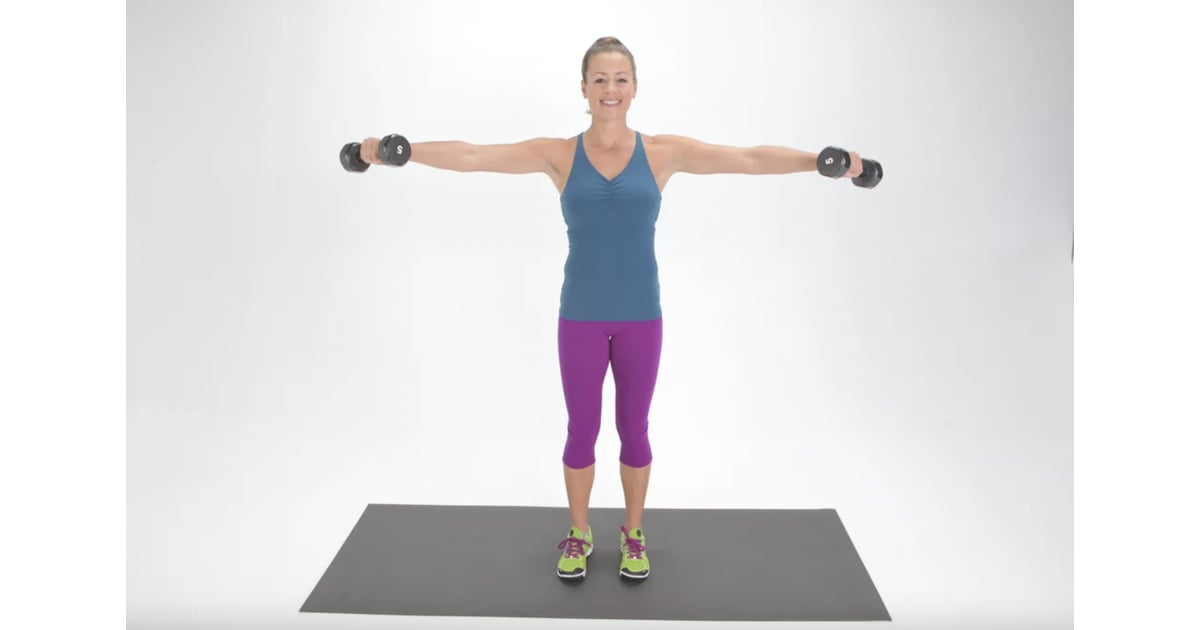 Beginner Arm Workout Superset 3, Move 2 Lateral Raise Beginner Arm