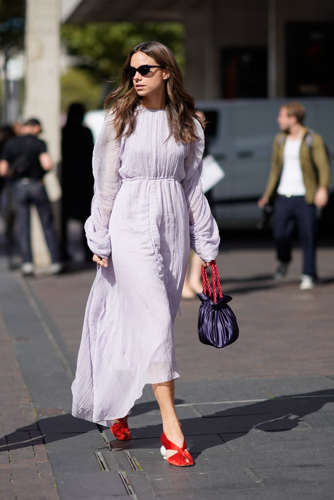lavender dress outfit