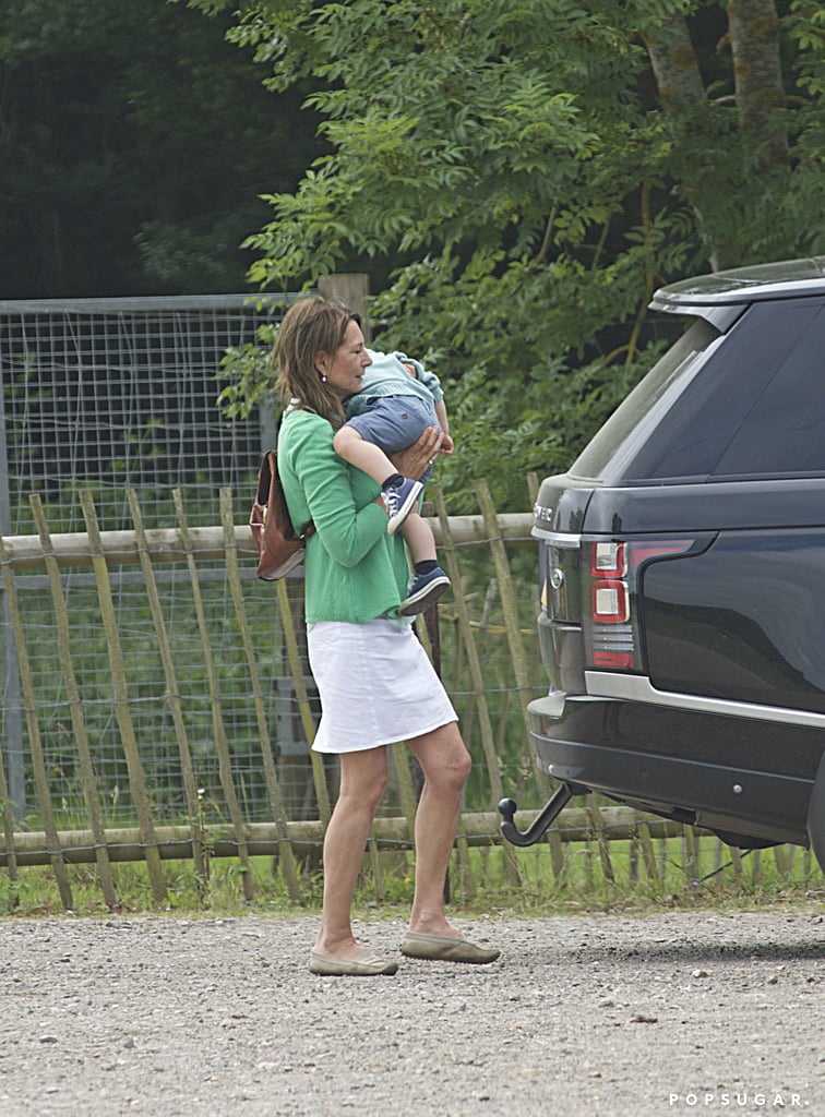 Prince George at Berkshire Petting Zoo With Carole Middleton