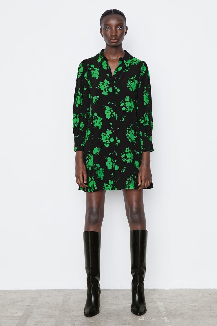 Zara Printed Shirt Dress