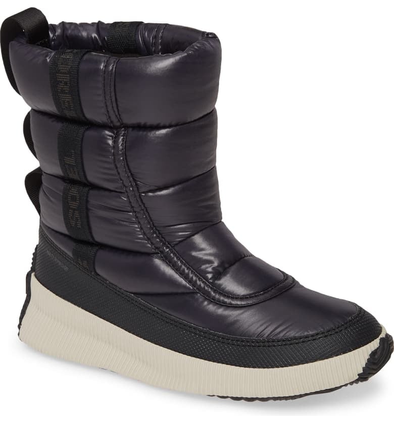 women's out n about leather rain snow boot