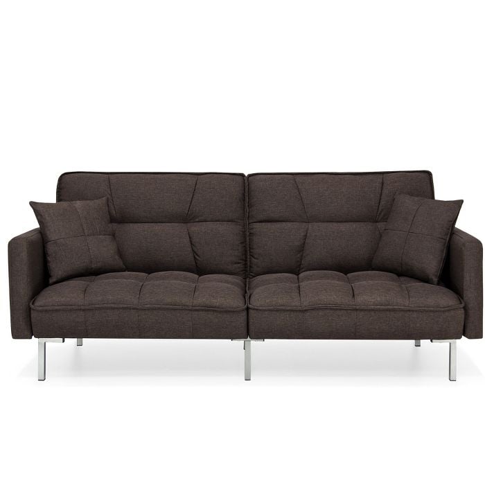 Snooze in Style: Best Choice Products Split-Back Futon Sofa