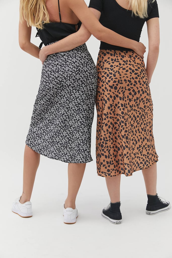 UO Rowan Midi Slip Skirt