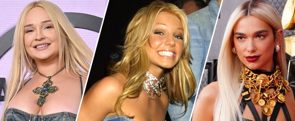 Kim Petras Channels Britney Spears in Denim Evening Dress