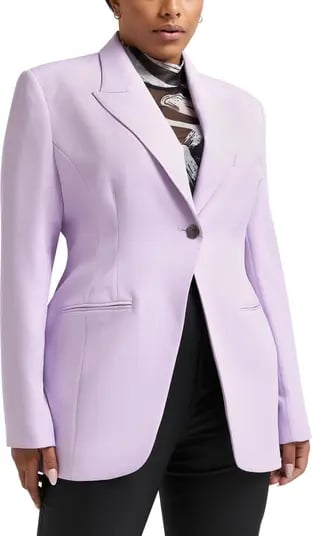 A Fitted Blazer: River Island Structured One-Button Blazer