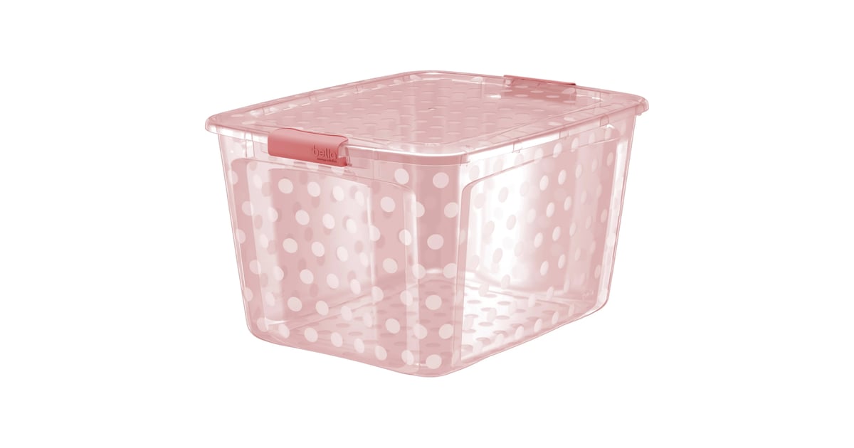 80Quart Utility Storage Bin in Pink Dust Best Organization Products