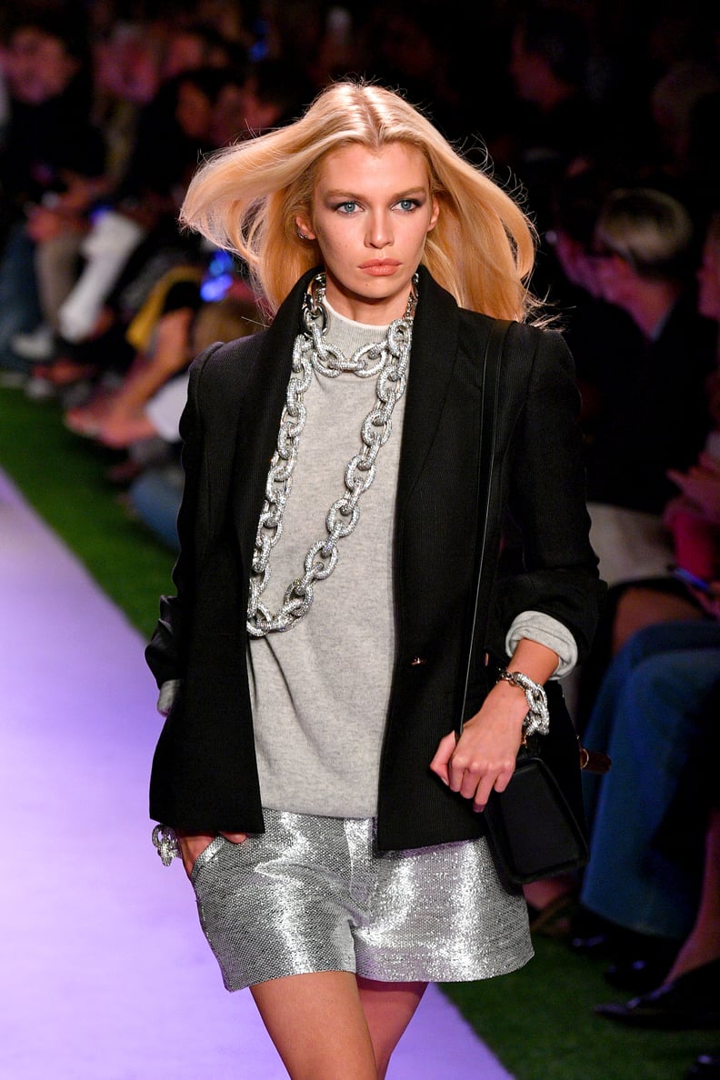 Stella Maxwell on the Brandon Maxwell Runway at New York Fashion Week