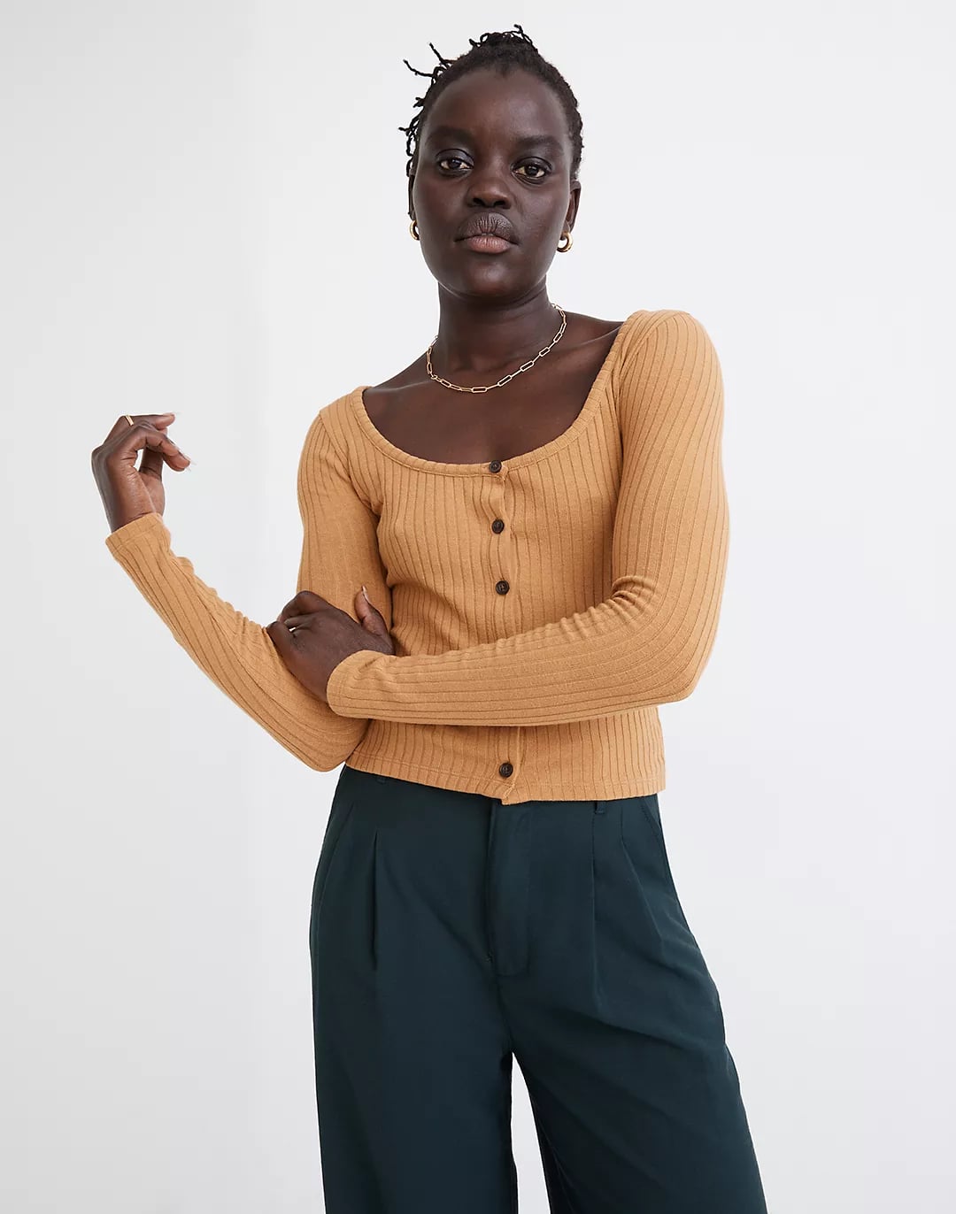 Madewell ribbed cardigan discount