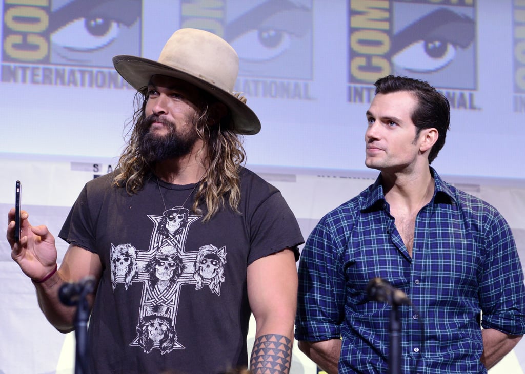 Pictured: Jason Momoa and Henry Cavill