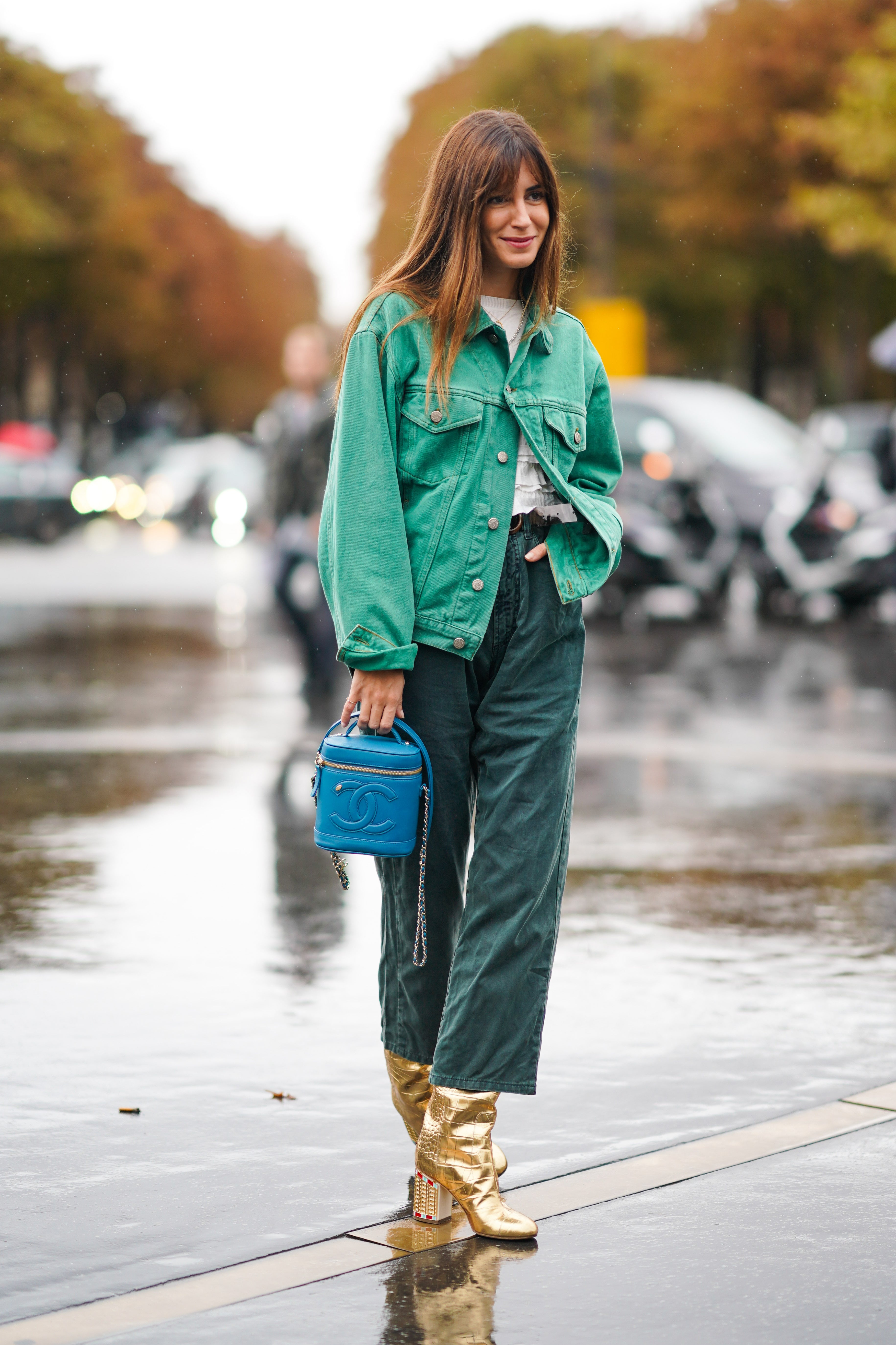 A Colorful Winter Outfit That's Actually Warm - Color & Chic