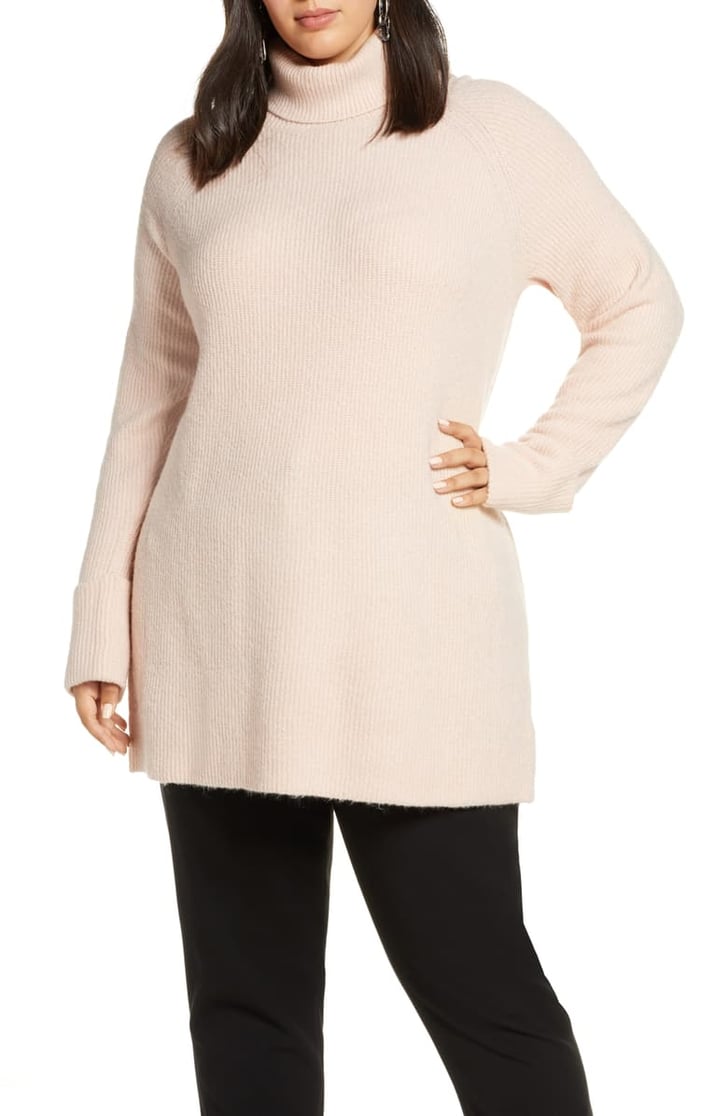 Halogen Ribbed Turtleneck Sweater 17 Neutral Sweaters You ll