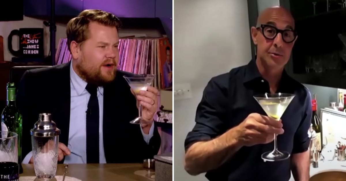 Watch Stanley Tucci Teach James Corden How to Make a Martini | POPSUGAR ...