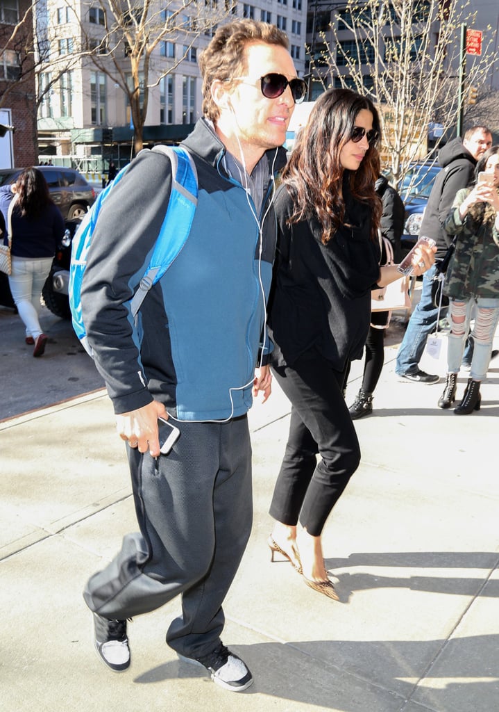 Camila Alves and Matthew McConaughey in NYC March 2016