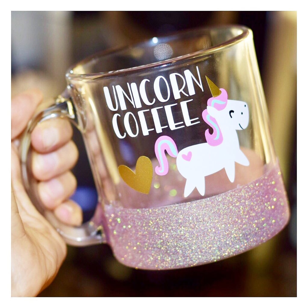 Unicorn Coffee Glitter Mug 30