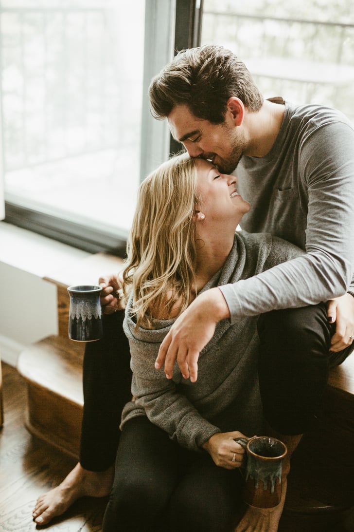 Cozy Apartment Engagement Photo Shoot Popsugar Love And Sex Photo 18 1790