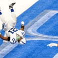 Colts Player Nyheim Hines Celebrates His Touchdown With a Simone-Biles-Approved Backflip