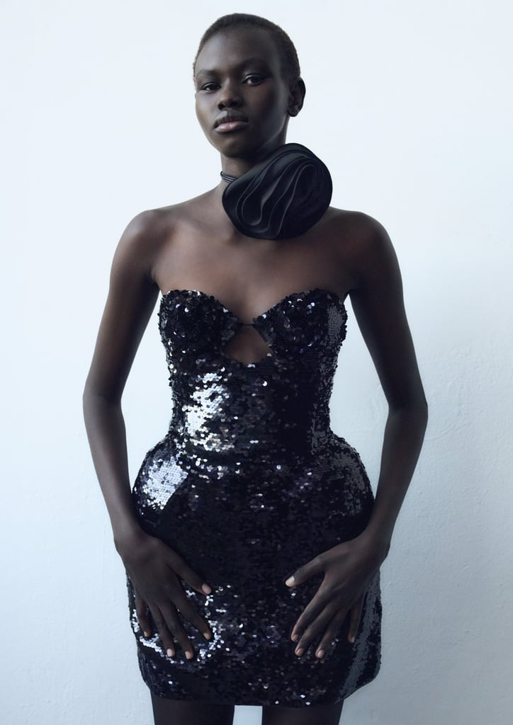 Magda Butrym x H&M Black Sequin Dress