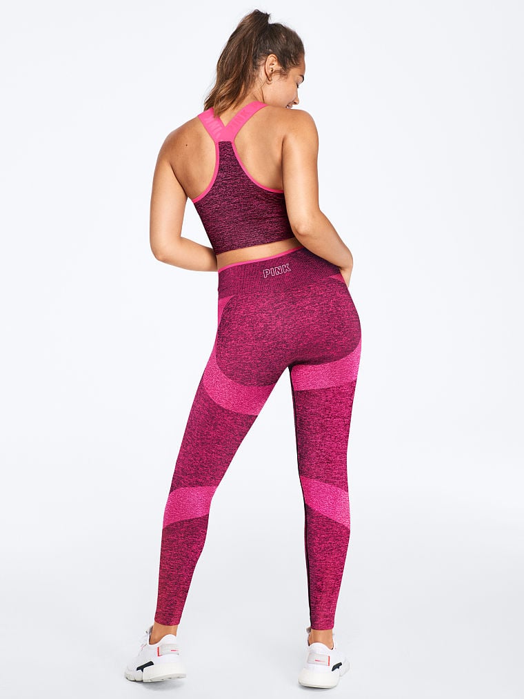 Victoria's Secret Seamless Workout Tights and Lightly-Lined Sports Crop