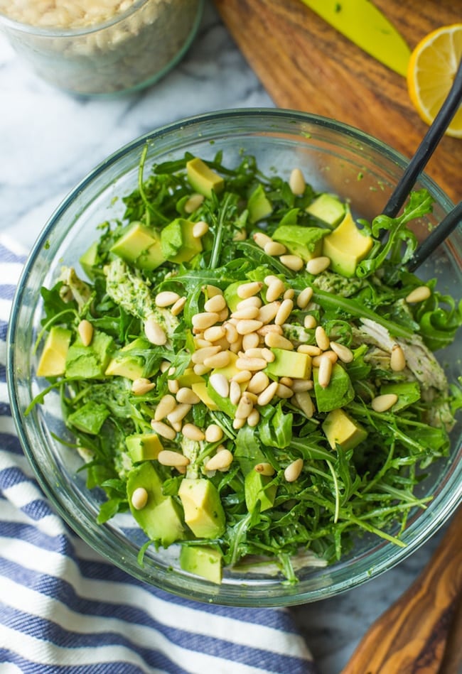 Chicken and Avocado Pesto Salad