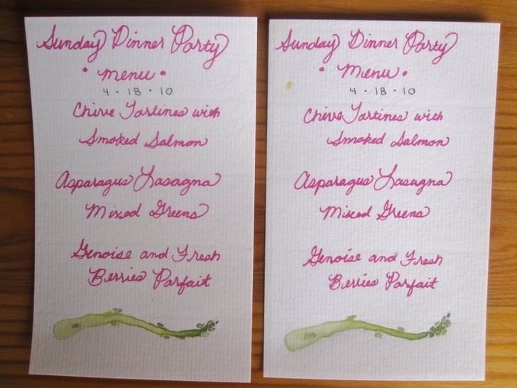 Do You Craft Menus For Dinner Parties? POPSUGAR Food