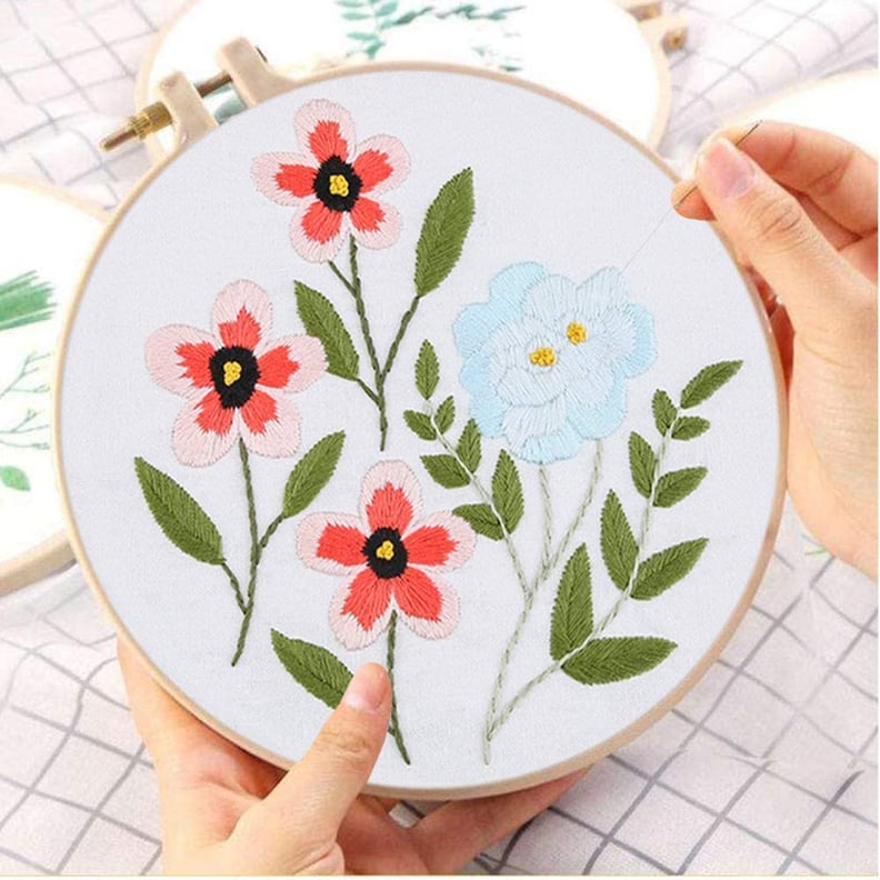 Quiet Flowers And Plants Embroidery Starter Kits