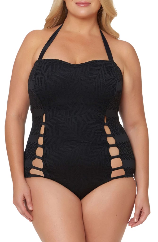 Jessica Simpson Halter One-Piece Swimsuit