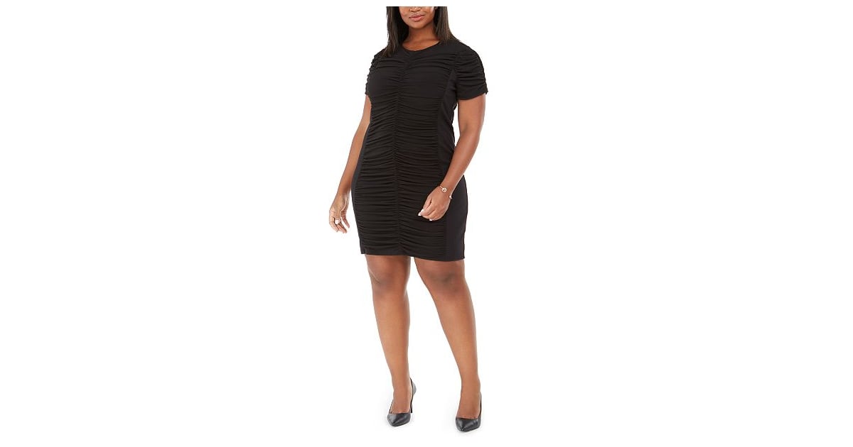 Michael Kors Ruched Sheath Dress The Best Dresses for PlusSize Women