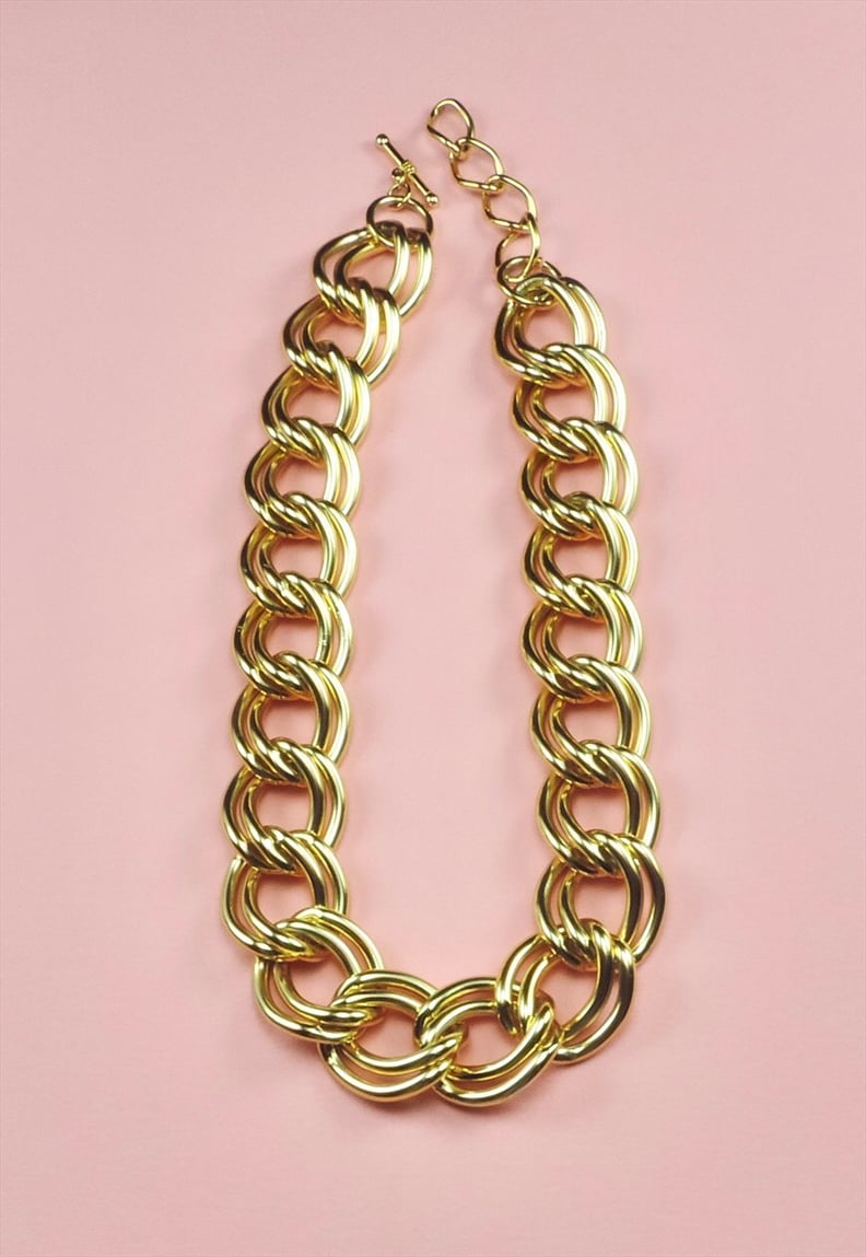Vintage 90s Double Link Chain Necklace