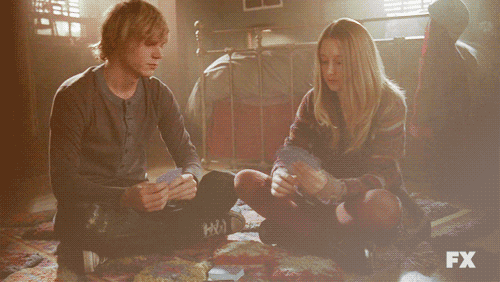 Violet and Tate are just friends at first.