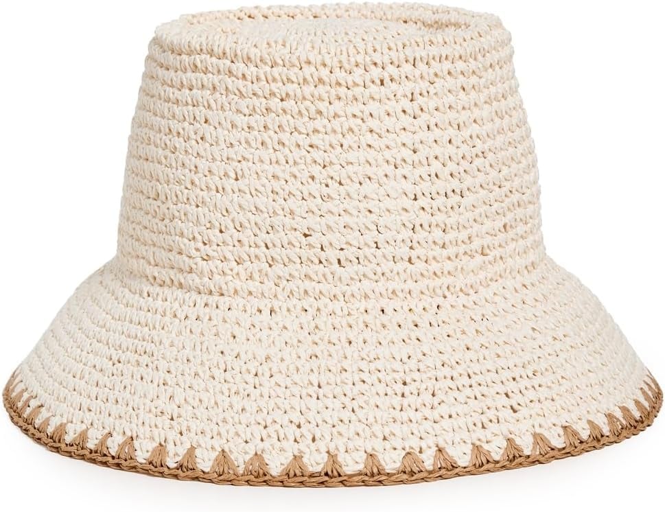 Madewell Whipstitched Straw Bucket Hat